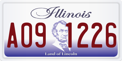 IL license plate A091226