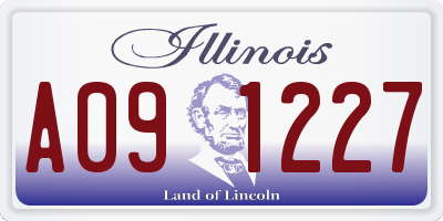 IL license plate A091227