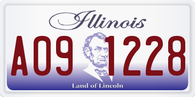 IL license plate A091228