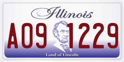 IL license plate A091229
