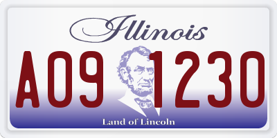 IL license plate A091230