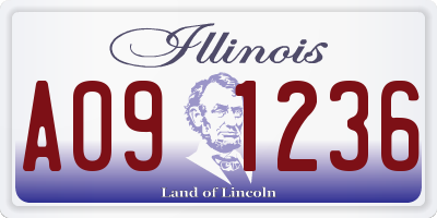 IL license plate A091236