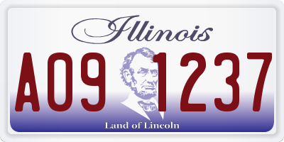 IL license plate A091237