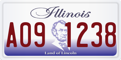 IL license plate A091238