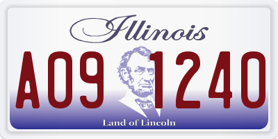 IL license plate A091240