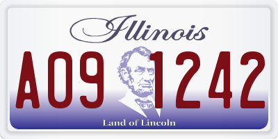 IL license plate A091242
