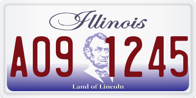 IL license plate A091245