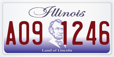IL license plate A091246