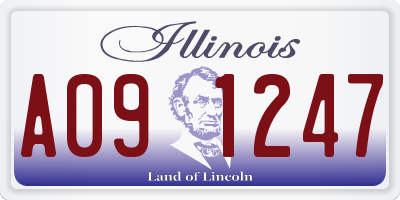 IL license plate A091247