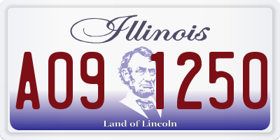 IL license plate A091250