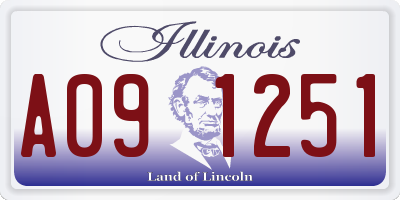 IL license plate A091251