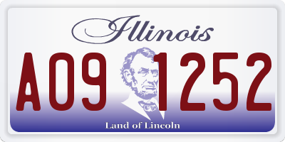 IL license plate A091252