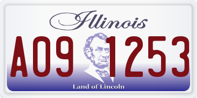 IL license plate A091253