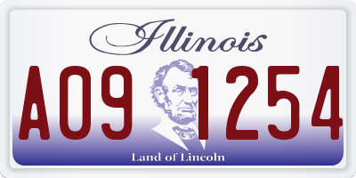 IL license plate A091254