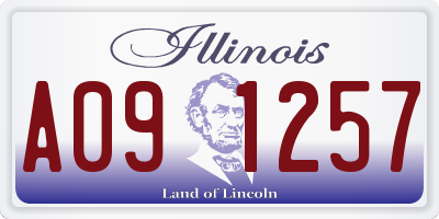 IL license plate A091257