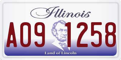 IL license plate A091258