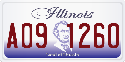 IL license plate A091260