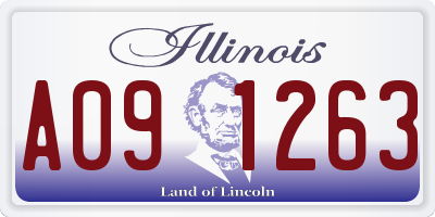 IL license plate A091263
