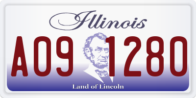 IL license plate A091280