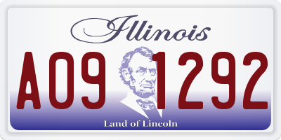 IL license plate A091292