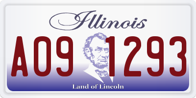 IL license plate A091293