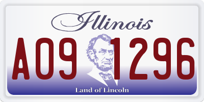 IL license plate A091296