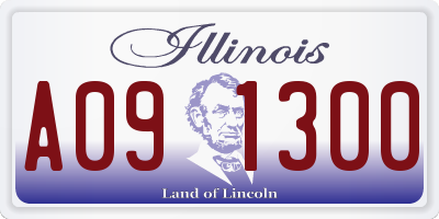 IL license plate A091300