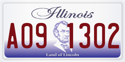 IL license plate A091302