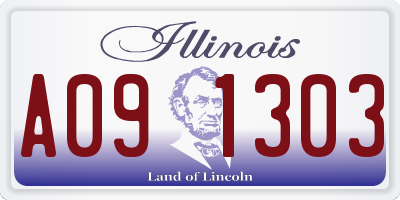 IL license plate A091303