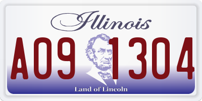 IL license plate A091304