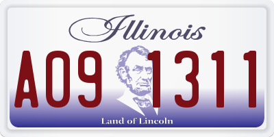 IL license plate A091311