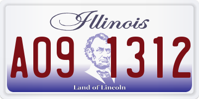 IL license plate A091312