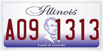 IL license plate A091313