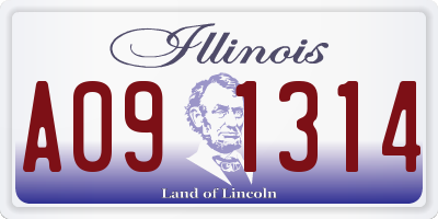IL license plate A091314