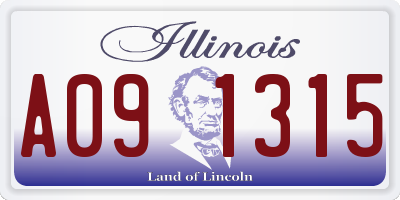 IL license plate A091315