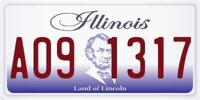 IL license plate A091317