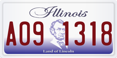 IL license plate A091318