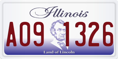 IL license plate A091326