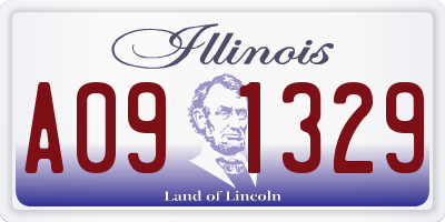 IL license plate A091329