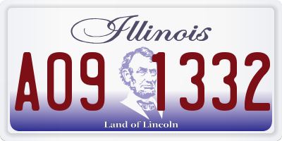 IL license plate A091332