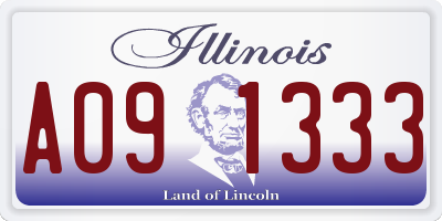 IL license plate A091333