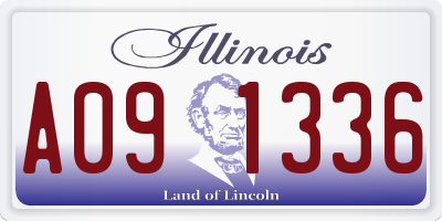 IL license plate A091336