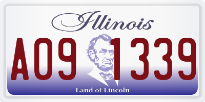 IL license plate A091339