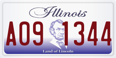 IL license plate A091344
