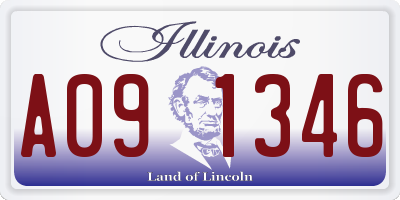 IL license plate A091346