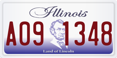 IL license plate A091348