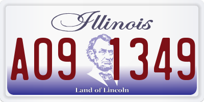 IL license plate A091349