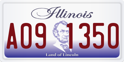 IL license plate A091350