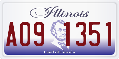 IL license plate A091351