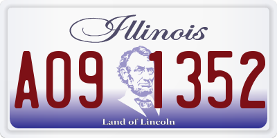 IL license plate A091352